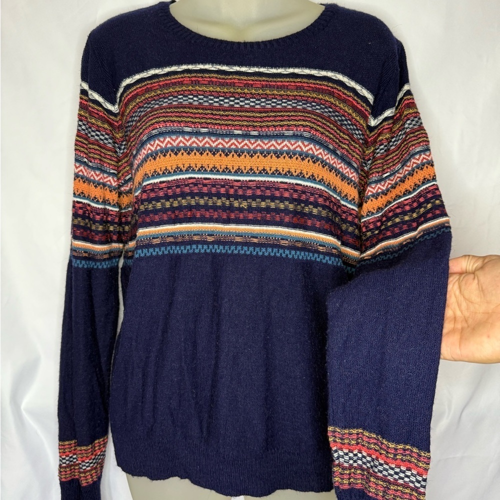 🧶 Pins and Needles Fair Isle Knit Sweater – Size Large 🧶